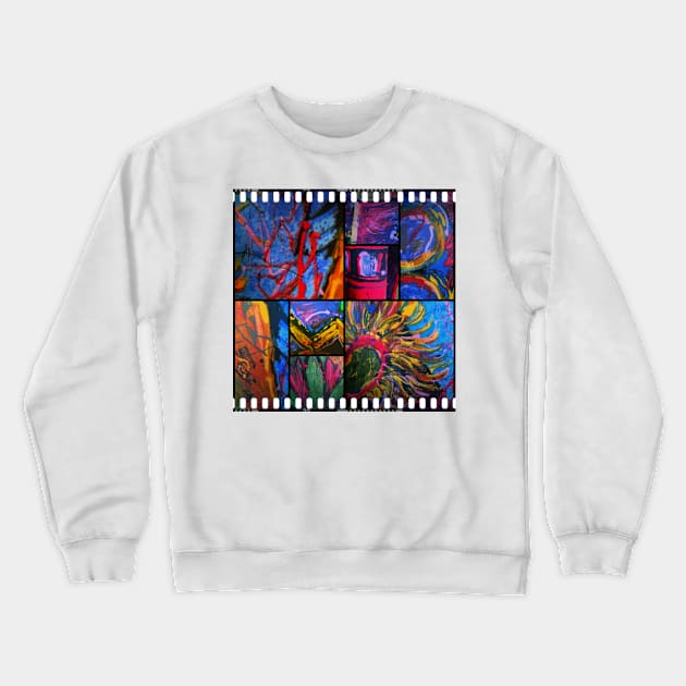 A FEAST of PRIMARY COLOURS Crewneck Sweatshirt by mister-john